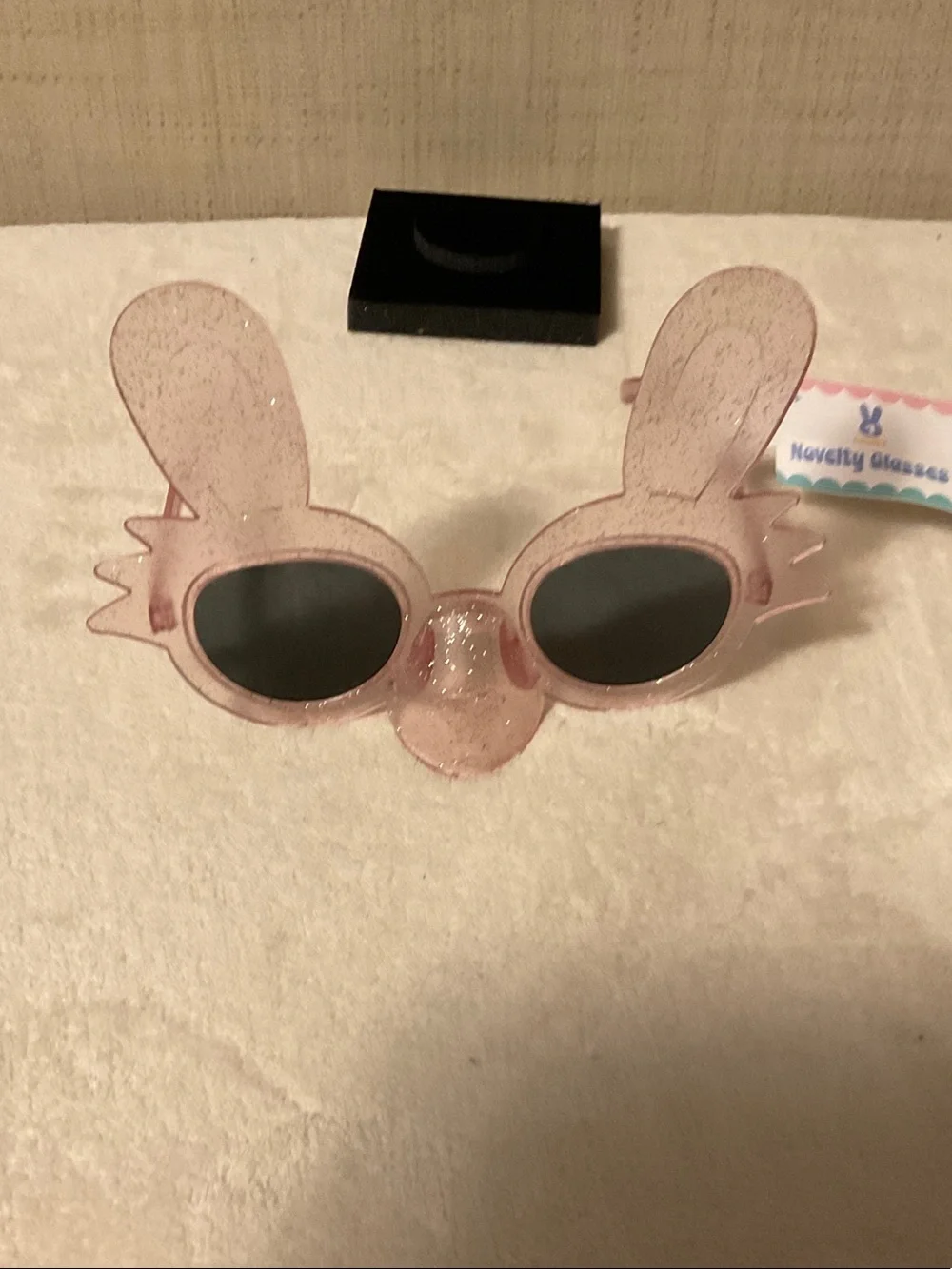 Kids Pink Bunny-Shaped Sunglasses for Dress-Up